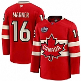 Men's Canada #16 Mitchell Marner Red 2025 4 Nations Face-Off Premium Stitched Jersey Dzhi,baseball caps,new era cap wholesale,wholesale hats